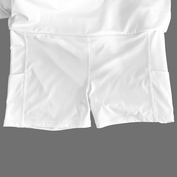 Tommy Bahama Active Womens L White Stretchy Comfort Ruffle Athletic Skort - Picture 3 of 7